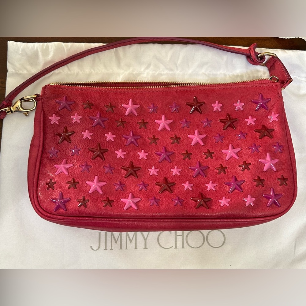 SOLD! Jimmy Choo Red and Pink Star Mini Bag